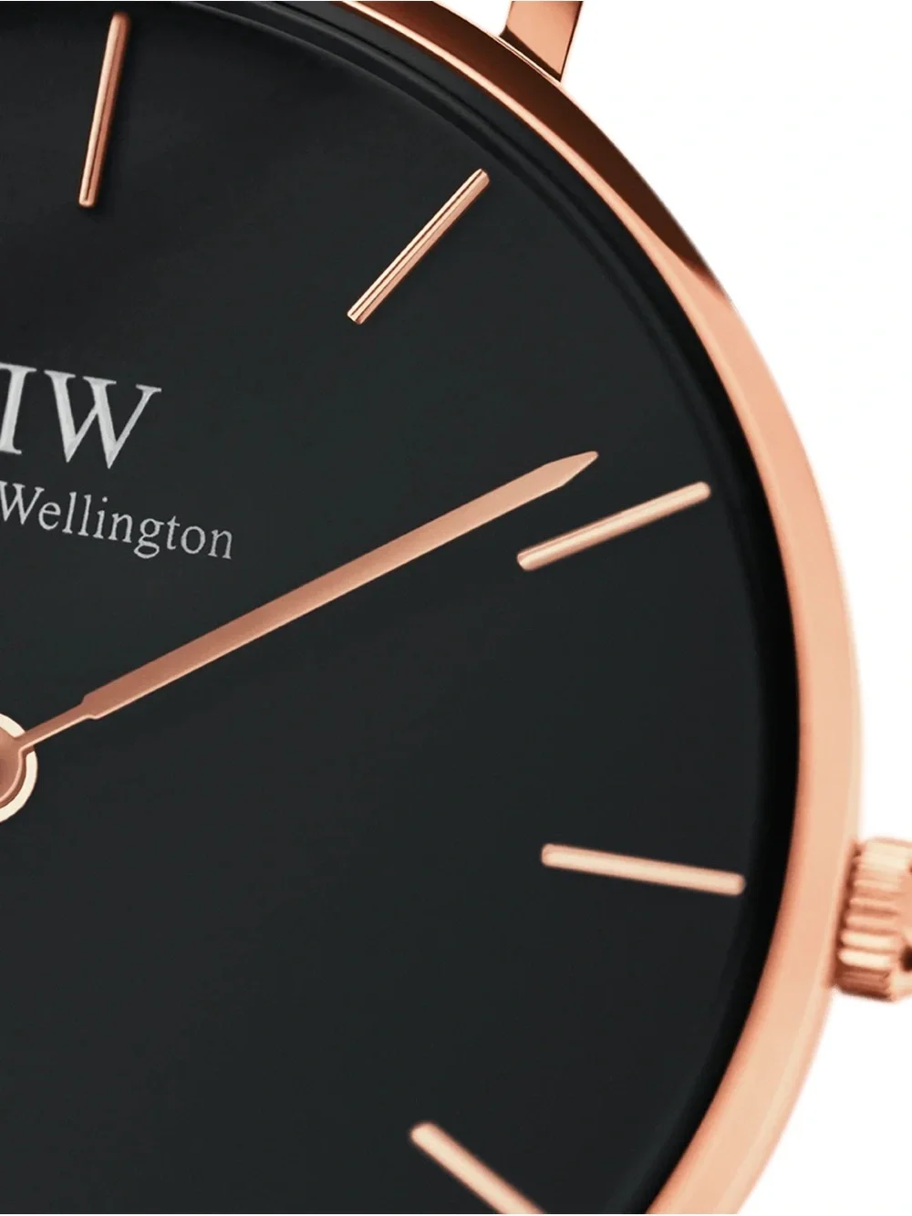 Daniel Wellington Petite Melrose Black Rose Gold